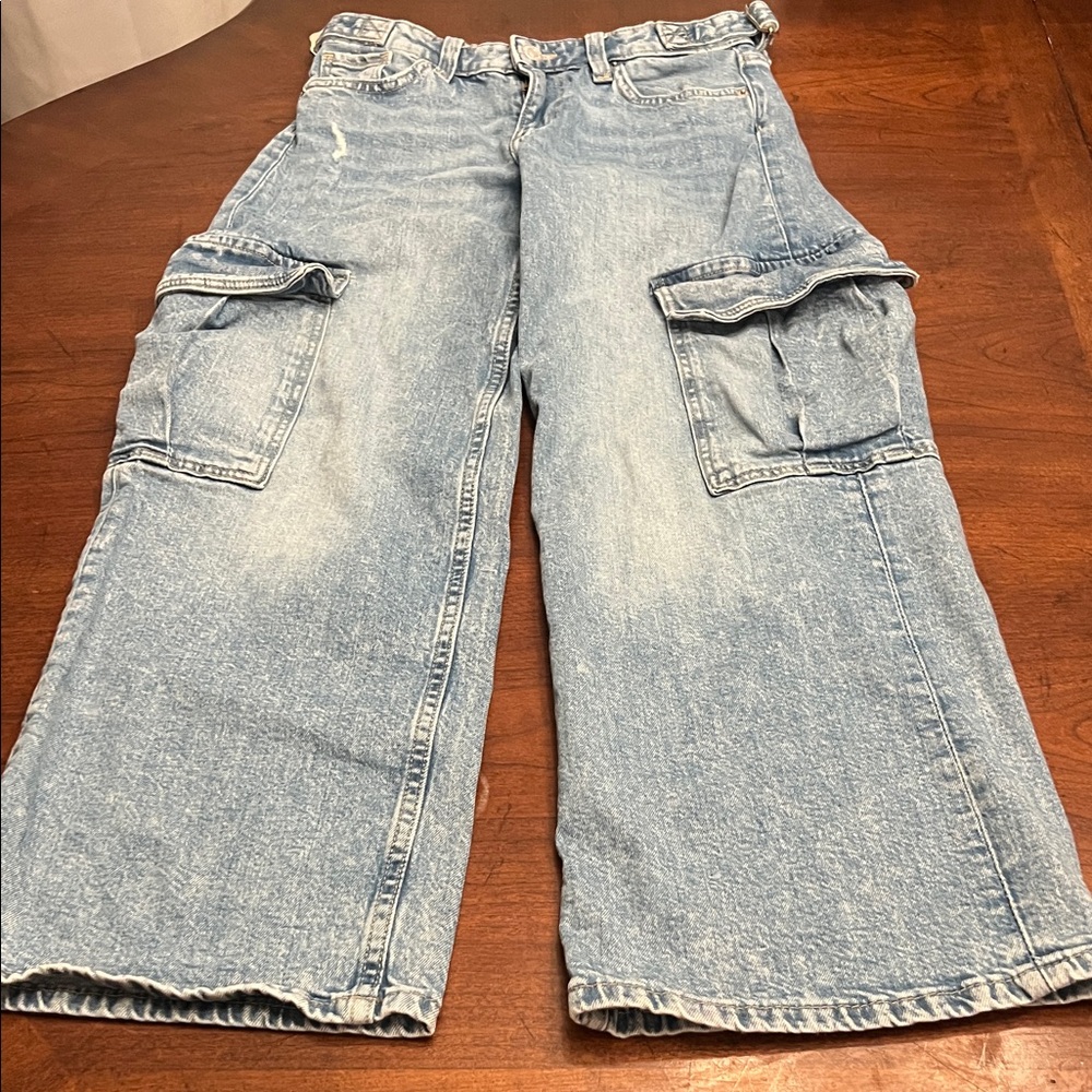 H&M Kids Light Blue Cargo Jeans